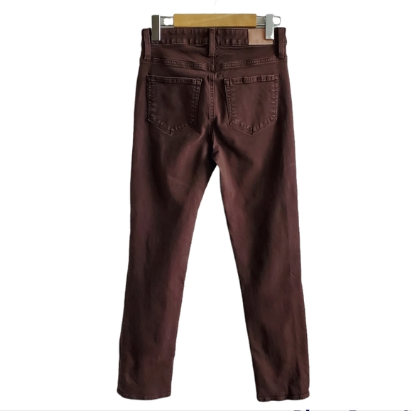 Paige Brown Hoxton Slim Jeans Pant Size 25 - Picture 2 of 14